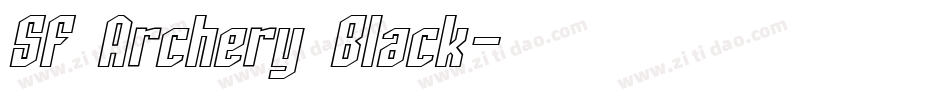 SF Archery Black字体转换
